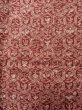 Photo4: K1027M Used Japanese Pale  Red HAORI short jacket / Wool. Geometrical pattern,   (Grade D) (4)