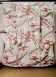 Photo2: L0204W Used Japanese women  Off White FURISODE long-sleeved / Silk. Chrysanthemum,   (Grade B) (2)