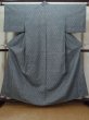 Photo1: L1220X Used Japanese women  Gray HITOE unlined / Silk. Tortoise-shell pattern(Hexagonal pattern),   (Grade B) (1)