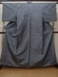 Photo1: Mint L1220Y Used Japanese women Bluish Gray HITOE unlined / Silk. Abstract pattern   (Grade A) (1)