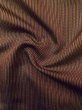 Photo10: M0301Y Used Japanese men  Brown Men's Kimono / Silk. Stripes padding inside  (Grade D) (10)