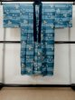 Photo1: M0516J Used Japanese men  Blue Men's Juban / Cotton. Dapple pattern,   (Grade D) (1)