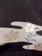 Photo9: M1228A Antique Japanese women   Black TOMESODE formal / Silk. Chrysanthemum,   (Grade C) (9)