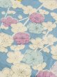 Photo10: M1228U Vintage Japanese women  Pale Light Blue KOMON dyed / Silk. Chrysanthemum,   (Grade C) (10)