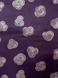 Photo2: N0216Q Vintage Japanese Kimono   Wisteria NAGOYA OBI sash Swirl Silk. (Grade B) (2)