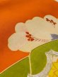 Photo8: N0228A Vintage Japanese Kimono  Vivid Orange FUKURO OBI sash Chrysanthemum Silk. (Grade D) (8)