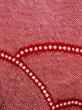 Photo4: N0305F Vintage Japanese women   Red HAORI short jacket / Silk. Dapple pattern   (Grade B) (4)