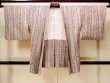 Photo1: Mint N0305I Vintage Japanese women   Multi Color HAORI short jacket / Silk. Stripes,   (Grade A) (1)