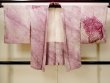 Photo1: Mint N0305K Vintage Japanese women   Wisteria HAORI short jacket / Silk. Flower,   (Grade A) (1)