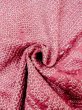 Photo11: N0305L Vintage Japanese women  Dark Pink HAORI short jacket / Silk. Iris,   (Grade B) (11)