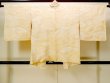 Photo2: Mint N0305M Vintage Japanese women  Pale Yellow HAORI short jacket / Silk. Mountain   (Grade A) (2)