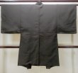 Photo2: Mint N0305R Vintage Japanese   Black Men's Haori / Silk.    (Grade C) (2)