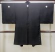 Photo2: Mint N0305V Vintage Japanese   Black Men's Haori / Silk.    (Grade C) (2)