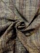 Photo12: N0312E Vintage Japanese women  Greenish Gray HITOE unlined / Silk. Stripes,   (Grade B) (12)