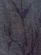 Photo6: N0312F Vintage Japanese women  Dark Gray OJIYACHIJIMI / Linen. Leaf,   (Grade B) (6)