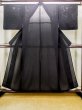 Photo1: N0313C Vintage Japanese women   Black MONTSUKI crests / Silk.    (Grade C) (1)