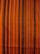 Photo3: N0321X Vintage Japanese women  Shiny Orange Rain coat / Synthetic. Stripes   (Grade B) (3)