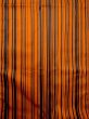 Photo4: N0321X Vintage Japanese women  Shiny Orange Rain coat / Synthetic. Stripes   (Grade B) (4)