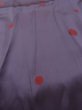 Photo9: N0322A Vintage Japanese women  Grayish Purple MICHIYUKI outer coat / Silk. Circle   (Grade B) (9)