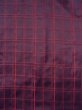 Photo3: Mint N0322B Vintage Japanese women   Purple Rain coat / Synthetic. Plaid Checks   (Grade A) (3)