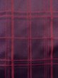 Photo5: Mint N0322B Vintage Japanese women   Purple Rain coat / Synthetic. Plaid Checks   (Grade A) (5)