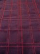 Photo9: Mint N0322B Vintage Japanese women   Purple Rain coat / Synthetic. Plaid Checks   (Grade A) (9)