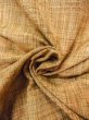 Photo12: N0409M Vintage Japanese women   Brown TSUMUGI pongee / Silk. Flower,   (Grade B) (12)