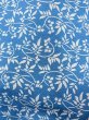 Photo6: N0409V Vintage Japanese women  Grayish Blue KOMON dyed / Silk. Flower,   (Grade C) (6)