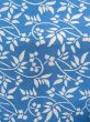 Photo7: N0409V Vintage Japanese women  Grayish Blue KOMON dyed / Silk. Flower,   (Grade C) (7)