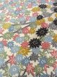 Photo9: N0409Y Vintage Japanese women   Multi Color KOMON dyed / Silk. Flower,   (Grade B) (9)