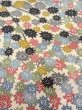 Photo10: N0409Y Vintage Japanese women   Multi Color KOMON dyed / Silk. Flower,   (Grade B) (10)