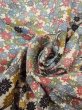 Photo11: N0409Y Vintage Japanese women   Multi Color KOMON dyed / Silk. Flower,   (Grade B) (11)