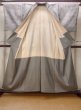 Photo2: N0430B Vintage Japanese women   Gray TSUMUGI pongee / Silk. Gradation   (Grade B) (2)