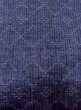 Photo6: N0430L Vintage Japanese women  Pale Indigo Blue TSUMUGI pongee / Silk. Lozenges,   (Grade B) (6)