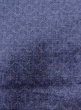 Photo7: N0430L Vintage Japanese women  Pale Indigo Blue TSUMUGI pongee / Silk. Lozenges,   (Grade B) (7)