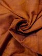 Photo11: N0430O Vintage Japanese women   Brown TSUMUGI pongee / Silk. Gradation   (Grade C) (11)