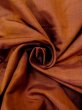 Photo12: N0430O Vintage Japanese women   Brown TSUMUGI pongee / Silk. Gradation   (Grade C) (12)