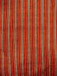 Photo3: Mint N0430Q Vintage Japanese women   Red TSUMUGI pongee / Silk. Stripes,   (Grade A) (3)