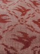 Photo9: N0430Z Vintage Japanese women   Dark Red TSUMUGI pongee / Silk. Bird,   (Grade B) (9)