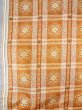 Photo3: N0431B Used Japanese women   Beige TSUMUGI pongee / Silk. Stripes,   (Grade B) (3)