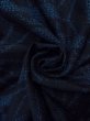 Photo11: N0431C Used Japanese women   Black TSUMUGI pongee / Silk. Haze,   (Grade C) (11)