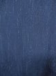 Photo6: N0431D Vintage Japanese women   Indigo Blue TSUMUGI pongee / Silk. Wood grain pattern   (Grade B) (6)