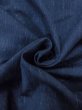 Photo12: N0431D Vintage Japanese women   Indigo Blue TSUMUGI pongee / Silk. Wood grain pattern   (Grade B) (12)