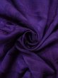 Photo13: N0509B Antique Japanese women  Shiny Purple HAORI short jacket / Silk. Flower,   (Grade C) (13)