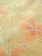 Photo8: Mint N0509U Vintage Japanese women   Beige TSUMUGI pongee / Silk. Flower   (Grade A) (8)