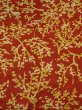 Photo3: N0510C Vintage Japanese women   Vermilion KOMON dyed / Silk. Tree   (Grade B) (3)