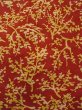 Photo4: N0510C Vintage Japanese women   Vermilion KOMON dyed / Silk. Tree   (Grade B) (4)