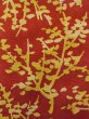 Photo5: N0510C Vintage Japanese women   Vermilion KOMON dyed / Silk. Tree   (Grade B) (5)