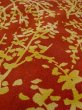 Photo8: N0510C Vintage Japanese women   Vermilion KOMON dyed / Silk. Tree   (Grade B) (8)