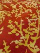 Photo9: N0510C Vintage Japanese women   Vermilion KOMON dyed / Silk. Tree   (Grade B) (9)